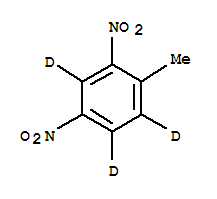 2,4-二硝基甲苯-3,5,6-D3结构式