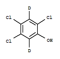 2,4,5-TRICHLOROPHENOL-3,6-D2结构式