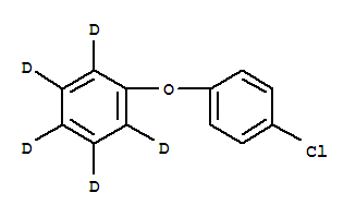 4-氯二苯醚-D5结构式