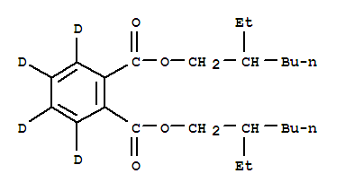 Structure of BIS(2-ETHYLHEXYL)PHTHALATE (RING-D4)