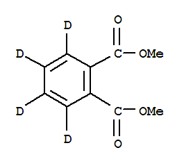 Structure of DIMETHYL PHTHALATE (RING-D4)