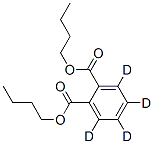 Structure of DI-N-BUTYL PHTHALATE (RING-D4)