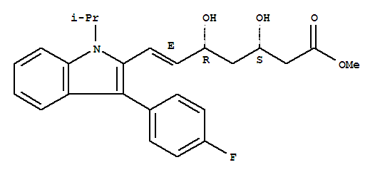 Chemical structure of Fluvastatin methyl ester