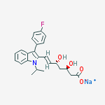 Structure of Sodium;(e,3r,5r)-7-[3-(4-fluorophenyl)-1-propan-2-ylindol-2-yl]-3,5-dihydroxyhept-6-enoate