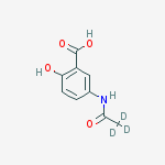 Structure of N-ACETYL-5-AMINOSALICYLIC ACID-METHYL-D3