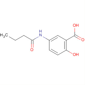 Structure of Benzoic acid, 2-hydroxy-5-[(1-oxobutyl)amino]-