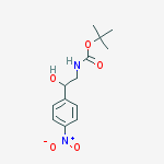 Structure of [2-HYDROXY-2-(4-NITRO-PHENYL)-ETHYL]-CARBAMIC ACID TERT-BUTYL ESTER
