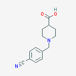 Structure of 1-(4-cyanobenzyl)piperidine-4-carboxylic acid