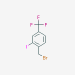 Structure of 1-(Bromomethyl)-2-iodo-4-(trifluoromethyl)benzene