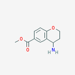 Methyl 4-amino-3,4-dihydro-2h-chromene-6-carboxylate结构式