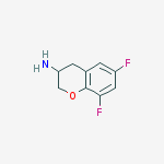 Structure of 2H-1-BENZOPYRAN-3-AMINE,6,8-DIFLUORO-3,4-DIHYDRO-