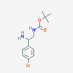 [2-AMINO-2-(4-BROMO-PHENYL)-ETHYL]-CARBAMIC ACID TERT-BUTYL ESTER结构式
