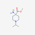Structure of methyl 4-amino-1-isopropylpiperidine-4-carboxylate