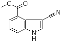 Structure of Methyl 3-cyanoindole-4-carboxylate