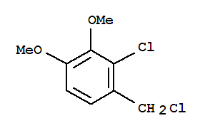 Structure of 2-chloro-1-(chloromethyl)-3,4-dimethoxybenzene