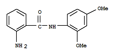 Structure of 2-AMINO-N-(2,4-DIMETHOXY-PHENYL)-BENZAMIDE