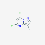 Structure of 5,7-DICHLORO-3-METHYLPYRAZOLO[1,5-A]PYRIMIDINE