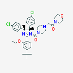 rel-2-[4-[[(4R,5S)-4,5-双(4-氯苯基)-2-[4-(1,1-二甲基乙基)-2-乙氧基苯基]-4,5-二氢-4,5-二甲基-1H-咪唑-1-基]羰基]-1-哌嗪基]-1-(4-吗啉基)乙酮结构式