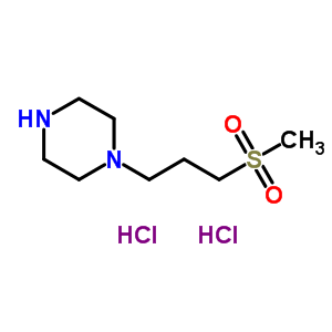 Structure of 1-(3-METHANESULFONYLPROPYL)-PIPERAZINE 2HCL