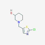 Structure of 1-(2-CHLORO-THIAZOL-5-YLMETHYL)-PIPERIDIN-3-OL