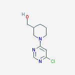 [1-(6-CHLORO-PYRIMIDIN-4-YL)-PIPERIDIN-3-YL]-METHANOL结构式