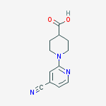 4'-CYANO-3,4,5,6-TETRAHYDRO-2H-[1,2']BIPYRIDINYL-4-CARBOXYLIC ACID结构式