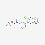 Structure of N-[1-(3-CHLORO-2-QUINOXALINYL)-3-PIPERIDINYL]CARBAMIC ACID
TERT-BUTYL ESTER