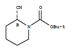 Structure of (R)-1-N-BOC-2-CYANO-PIPERIDINE