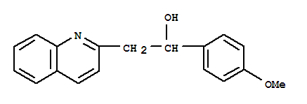 Structure of 1-(4-METHOXYPHENYL)-2-QUINOLIN-2-YL ETHANOL