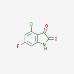 Structure of 4-chloro-6-fluoro-1H-indole-2,3-dione