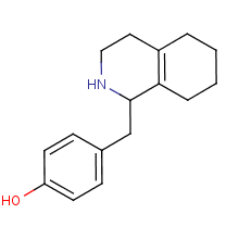 Structure of (-)-alpha-(1,2,3,4,5,6,7,8-octahydro-1-isoquinolyl)-p-cresol