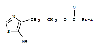 Structure of 2-(5-methylthiazol-4-yl)ethyl isobutyrate