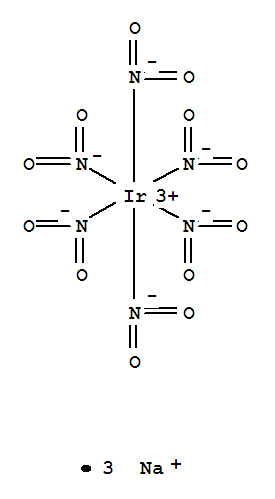 Chemical structure of SODIUM HEXANITROIRIDATE(III)