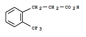Structure of 3-[o-(alpha,alpha,alpha-trifluorotolyl)]propionic acid