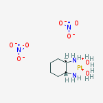 Structure of Diaquo[(1R,2R)-1,2-cyclohexanediamine]platinum Dinitrate