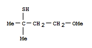 Structure of 4-METHOXY-2-METHYL-2-BUTANETHIOL