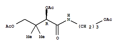 Structure of 4-[(3-acetoxypropyl)amino]-2,2-dimethyl-4-oxobutane-1,3-diyl diacetate
