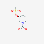 Structure of (S)-1-(TERT-BUTOXYCARBONYL)PIPERIDIN-3-YL METHANESULFONATE