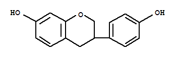 Chemical structure of (+/-)-EQUOL