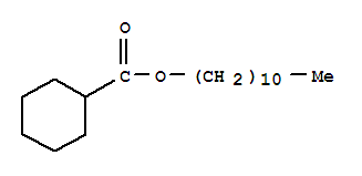 Chemical structure of undecyl cyclohexanecarboxylate