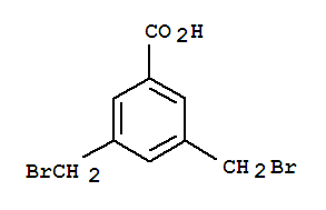 3,5-bis(bromomethyl)benzoic acid结构式