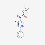 Structure of 3-N-BOC-AMINO-4-IODO-6-PHENYLPYRIDINE