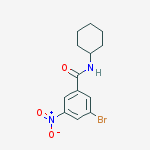 Structure of 3-Bromo-N-cyclohexyl-5-nitrobenzamide