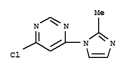 Structure of 4-Chloro-6-(2-methyl-1H-imidazol-1-yl)pyrimidine