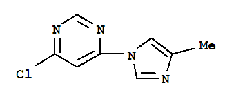 Structure of 4-Chloro-6-(4-methyl-1H-imidazol-1-yl)pyrimidine
