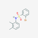 Structure of 2-Bromo-N-(2,3-dimethylphenyl)benzenesulfonamide