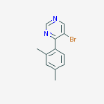 Structure of 5-Bromo-4-(2,4-dimethylphenyl)pyrimidine