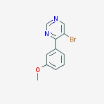 Structure of 5-Bromo-4-(3-methoxyphenyl)pyrimidine
