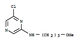2-氯-6-(3-甲氧基丙基氨基)吡嗪结构式