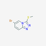 Structure of 6-Bromo-3-(methylthio)-[1,2,4]triazolo[4,3-a]pyridine
